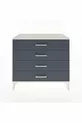 Commode Hyperion 4 tiroirs Pierre de lune-Anthracite