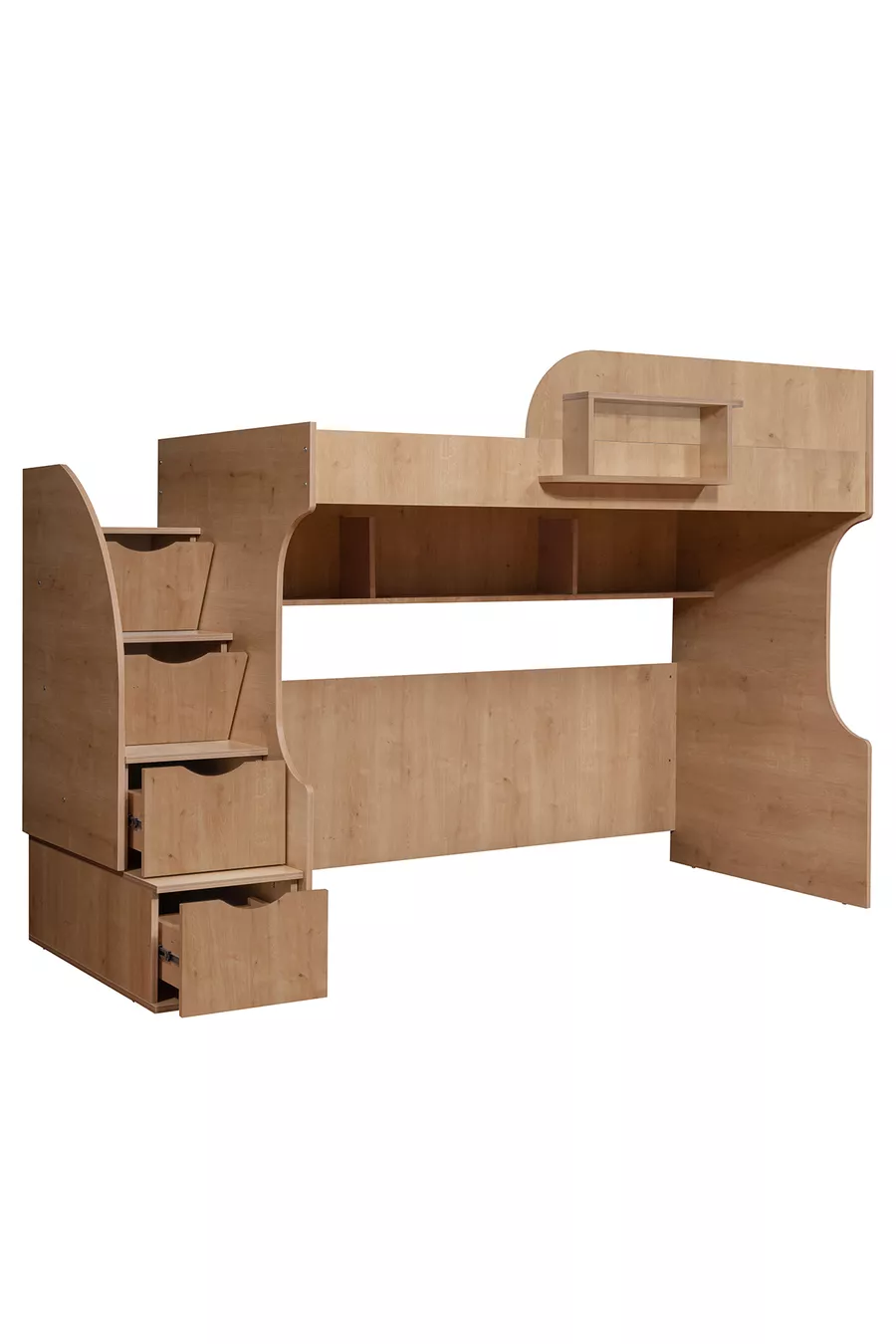 Lits superposés, lits superposés Aura avec lit, armoire à 3 portes + 2 matelas Comfort
