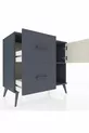 Hyperion Dressoir Met Eén Plank, 2 Lades En Eén Deur Antraciet-Steen/Antraciet