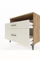 Comò Kronos con una ripiano e 2 cassetti Pino-Avorio