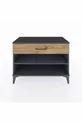 Hyperion Dresser Single Shelf Single Drawer Anthracite-Pine