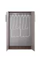 Bunk Bed, Milano Youth Room Set Bunk Bed with Cabinet, 3-Door Wardrobe, 2 Comfort Mattresses