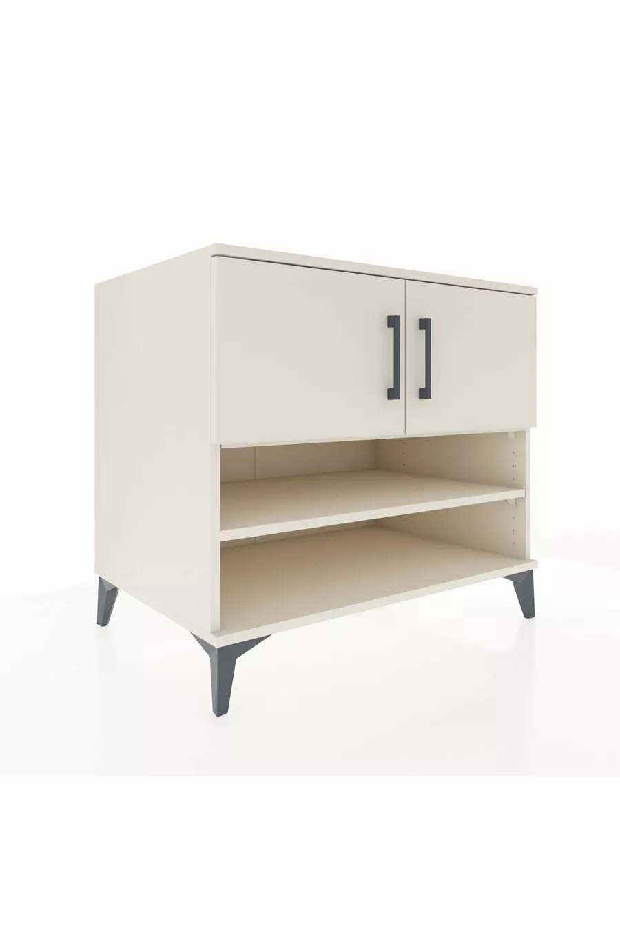 Commode Kronos 3 étagères 2 portes Pierre de lune-Pierres de lune