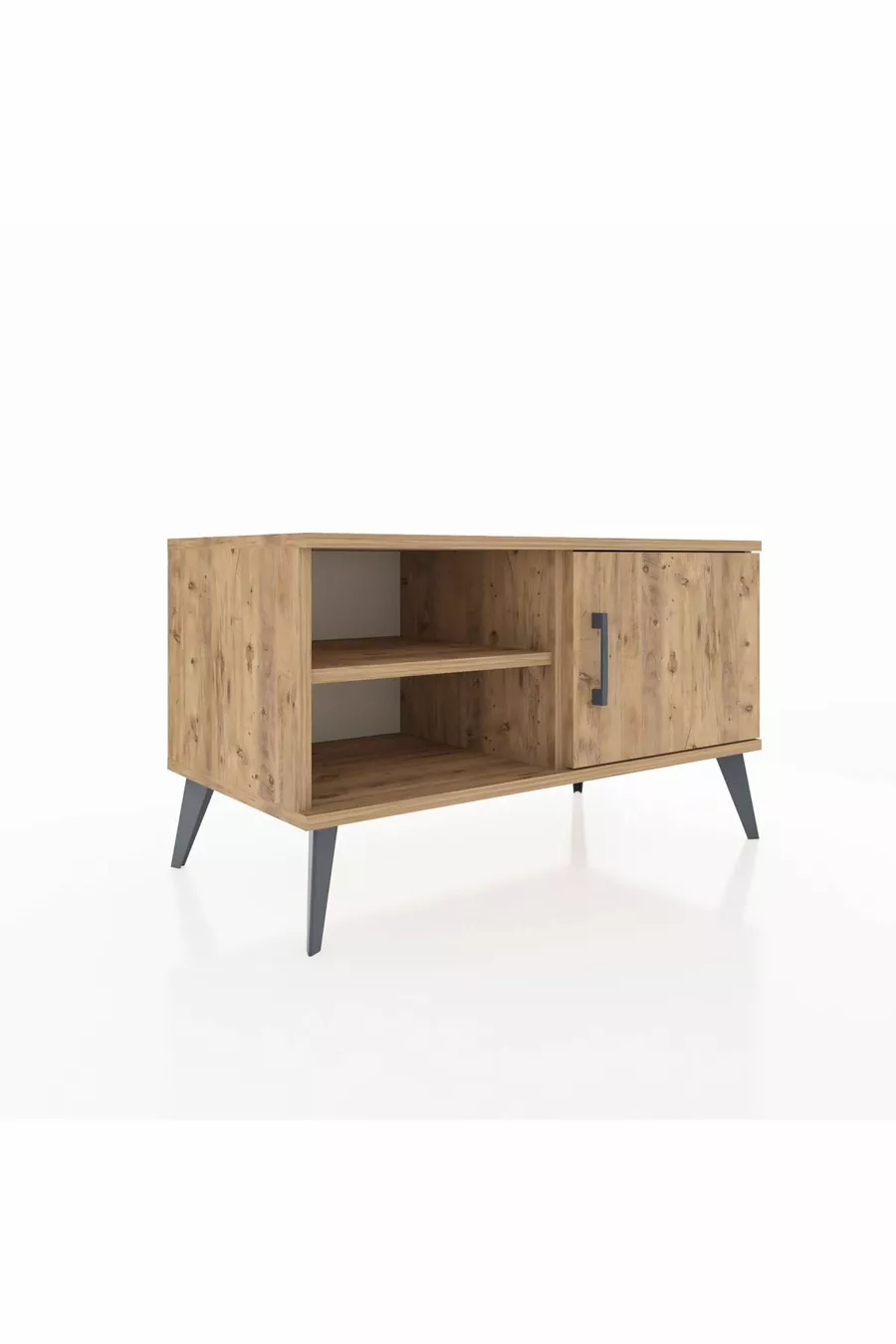 Commode Hyperion à 2 étagères avec porte unique Pin-Pin