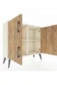 Arges Dressoir 2 Planken 3 Deuren Maansteen-Hout/Maansteen