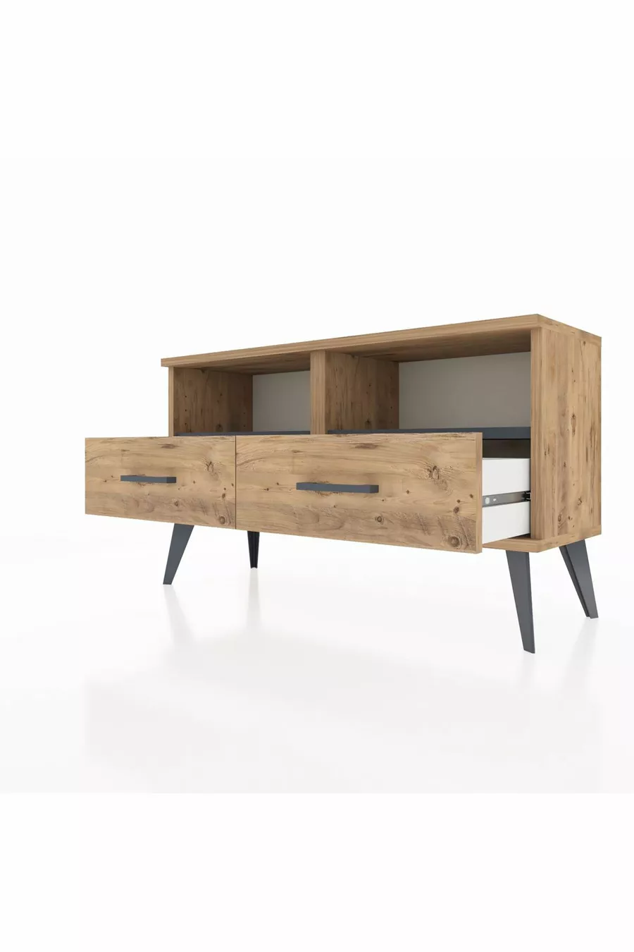 Arges Dressoir 2 Planken 2 Lades Den/Antraciet/Den