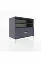 Hyperion Dressoir 2 Planken 1 Lade Antraciet-Antraciet