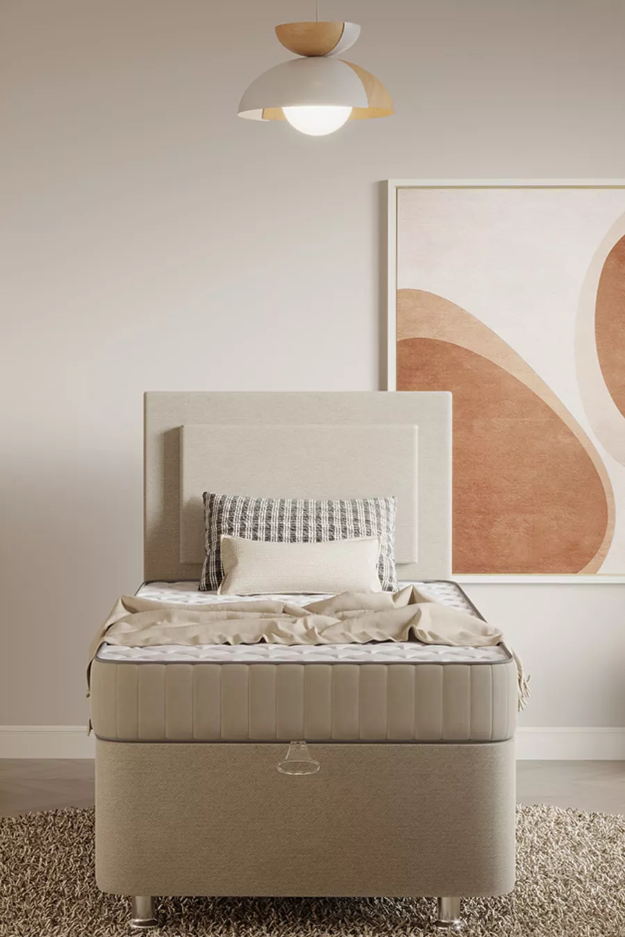 Set de lit simple Odessa cm (sommier, tête de lit, matelas)