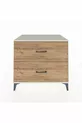 Commode Kronos 2 tiroirs Pierre de lune-Pin