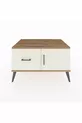 Commode Kronos à une étagère, un tiroir et une porte en pin-pierre d'onyx