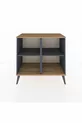 Commode Hyperion 2 étagères Anthracite-Pin/Anthracite