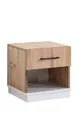 Tienerkamer Efes 3-Deurs Kast, Bed, Bureau, Nachtkastje Walnoot Creme