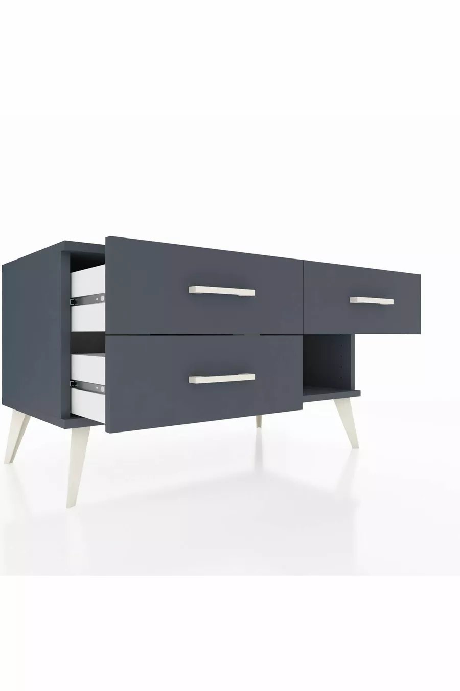 Hyperion Dresser 3 Drawers Anthracite-Anthracite