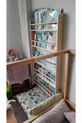 Montessori Boekenkast Brede Model Ronde Latten 5 Niveau's