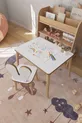 Table d'activité de jeu pour enfants Cm - Ensemble de rouleaux de papier - Table de travail avec chaise Montessori