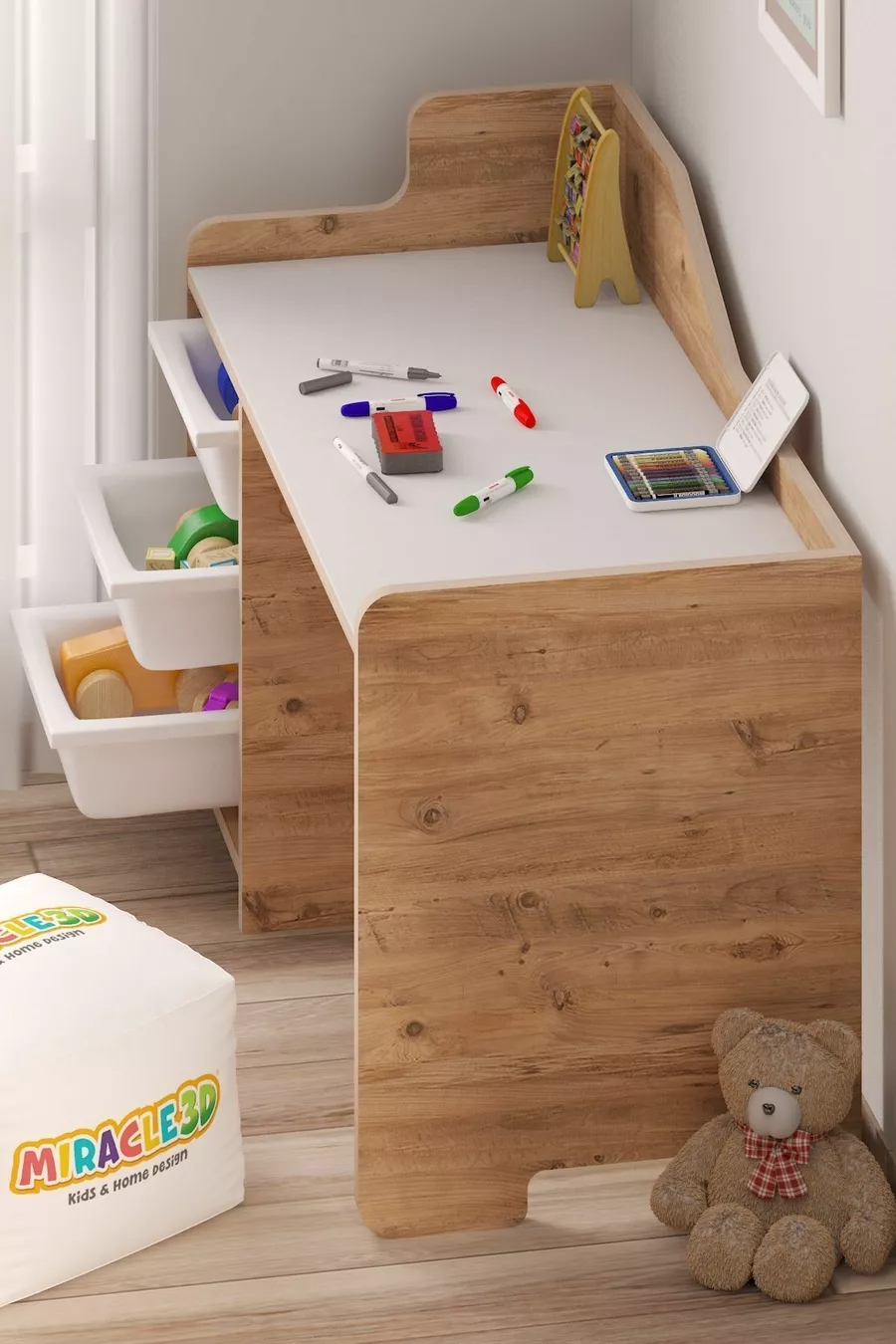 Kinderbureau Cm 3 Lade Kinderbureau (STOEL NIET INBEGREPEN)