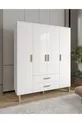 Möbel Güneş Bohem 4-türiger Schrank, komplett aus MDF