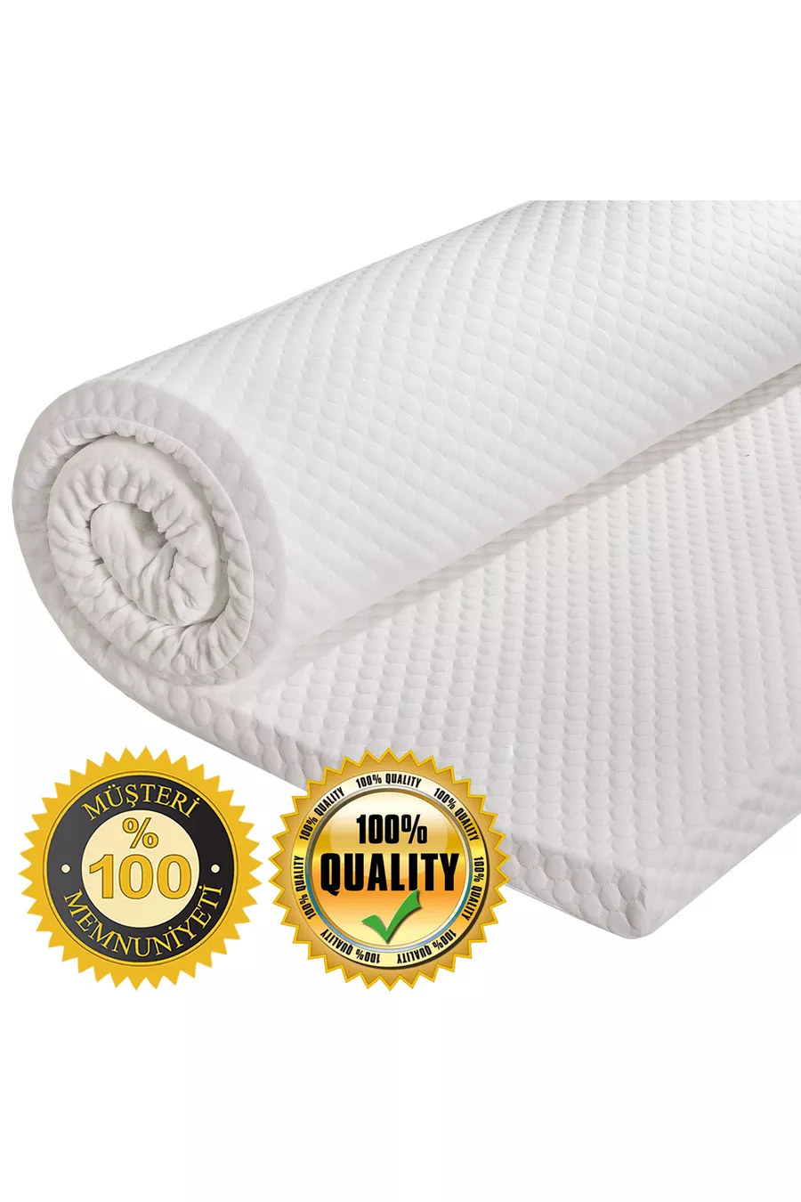 7 Cm Visco Orthopedic Mattress Pad Mattress with Zippered Pillowcase Gift
