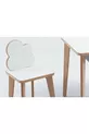Houten Kinderactiviteiten Tafel en Stoel Set - Met Wolkenfiguur, Schrijf- en Veegbaar Oppervlak - Met Lade - Rechthoekig
