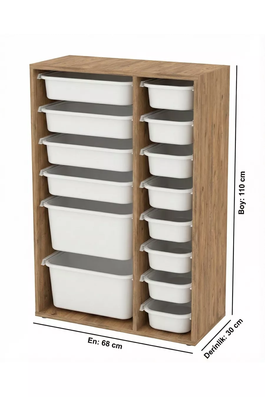 Multi-Purpose Toy Cabinet with Drawers and Storage Unit – Kids' Room Organizer with Gift Tag