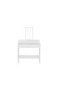 Luna White Modern Design Vanity Table with Drawer and Mirror - Luna