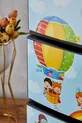 4-Tier Drawer Plastic Nightstand with Children’s Pattern Print Cover - Toy Storage - Toy Basket