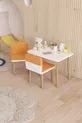 Table pour enfants effaçable-activité-Table de travail pour enfants avec 2 chaises et housses