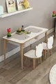 Kinderbureau Speel- en Activiteitentafel Zomer-Winter Dubbele Tafel met Stoelen