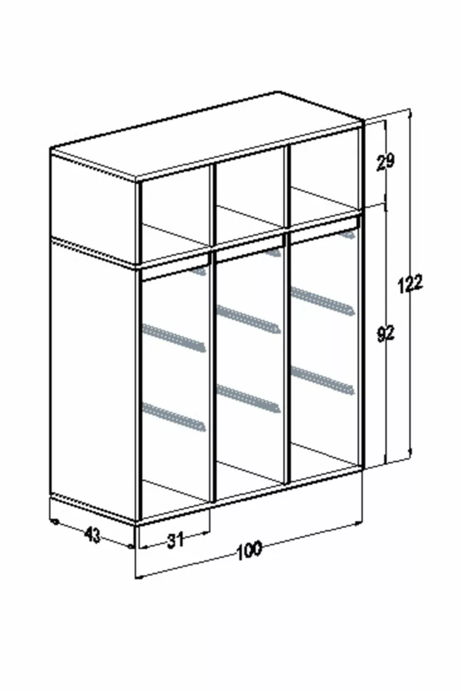 Bücherregal MDF Spielzeug-Aufbewahrungs- und Organisationsschrank Kit-batu-4