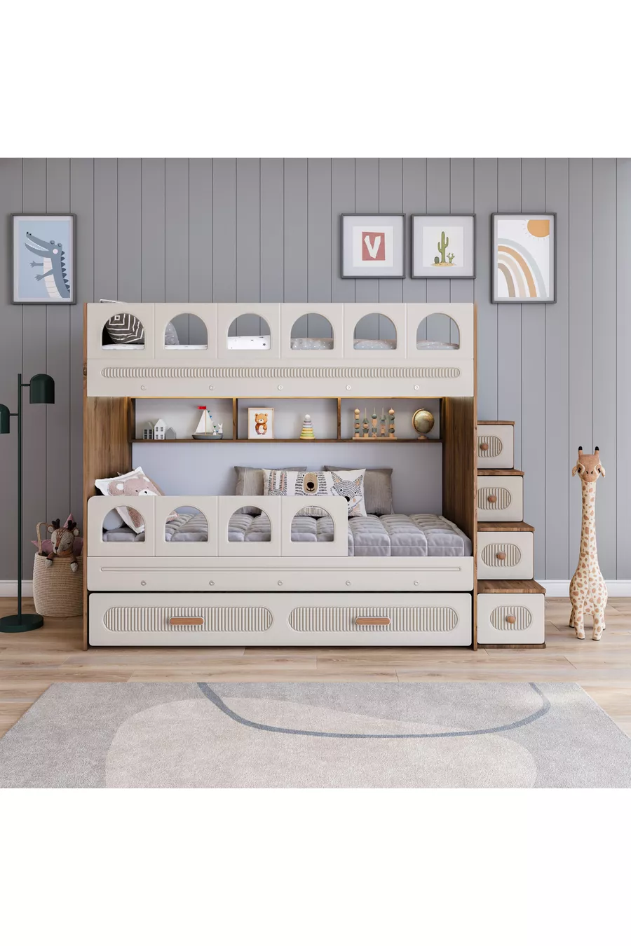 Letto a castello con barile per bambini (Aylestone)