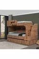 Letto a castello, Letto a castello Aura con lettino - 3 materassi comfort