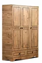 Chambre d'adolescent Papatya - Armoire 3 portes, Lit coffre, Commode - 