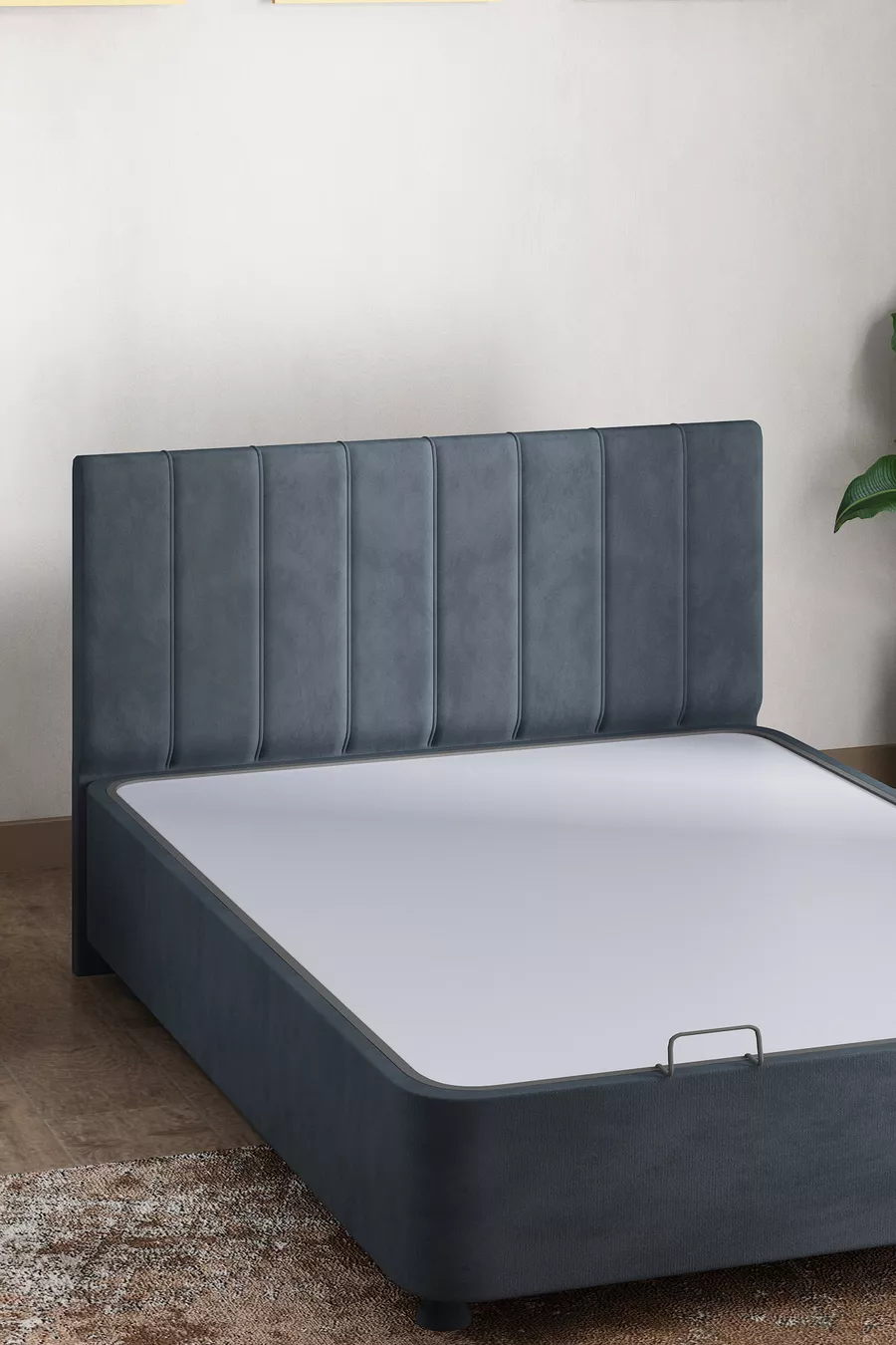 Headboard Cover, Lavinya Bed Headboard Cover Anthracite