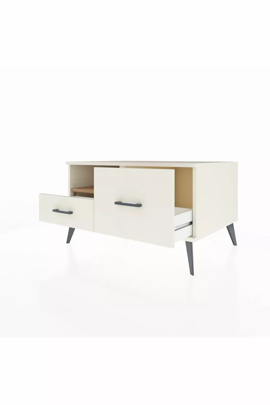 Comò Kronos con un ripiano e 2 cassetti Agata-Pino/Agata