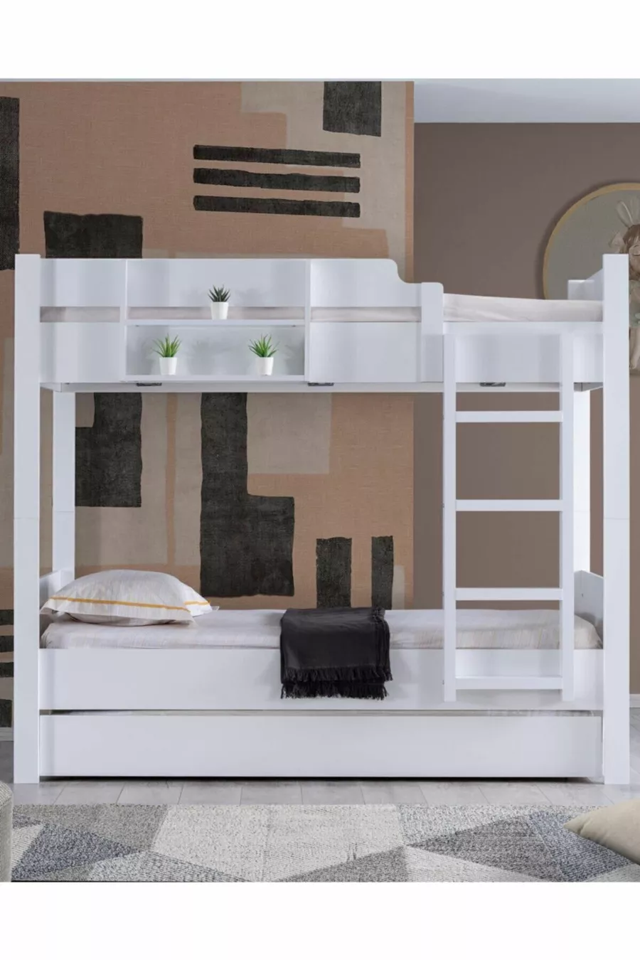 Lits superposés, Lits superposés Asya séparables avec lit pour enfant - Cm