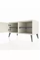 Commode Hyperion à 2 étagères avec une porte Ardoise-Ardoise/Anthracite