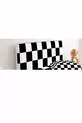 Housse de tête de lit Motif damier noir et blanc