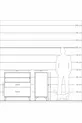 Kronos Dresser with 2 Shelves and 2 Drawers Pine-Truffle