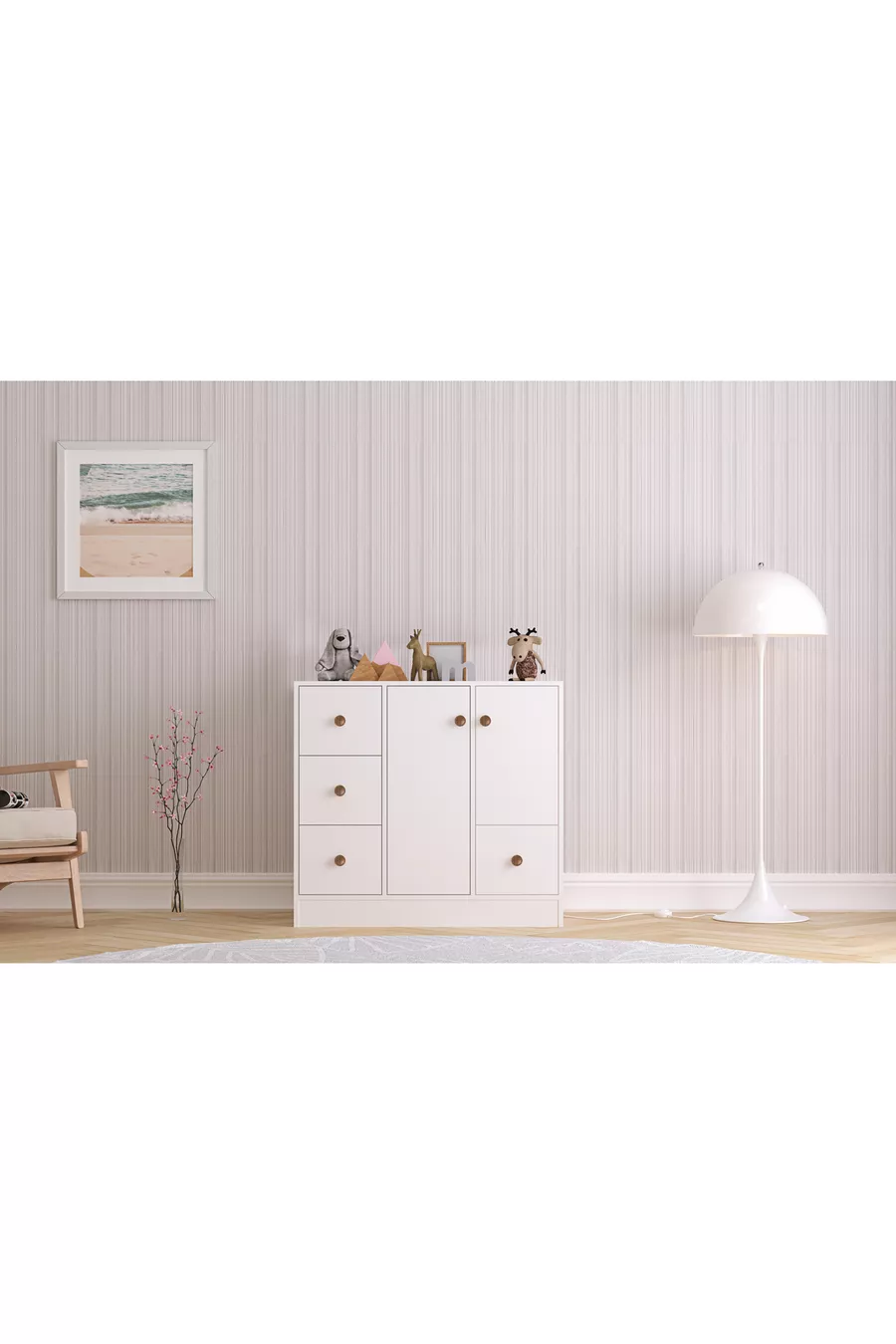 Elif Modern 2-Door 4-Drawer Dresser