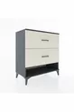 Commode Hyperion 2 tiroirs Anthracite-Pierres de lune