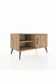 Commode Hyperion à 2 étagères avec porte unique Pin-Pin