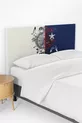 Housse de tête de lit pour lit enfant à motifs marin bicolore