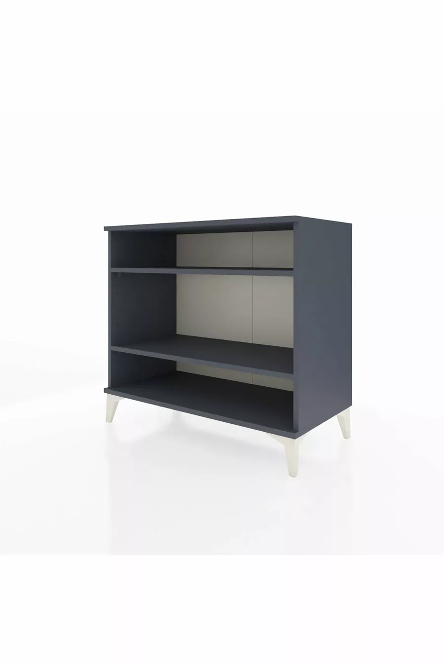 Commode Hyperion 2 étagères Anthracite-Anthracite