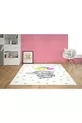 Ensemble pour chambre d'enfant avec éléphant volant en ballon (rideau de fond - couvre-lit et oreiller - tapis)