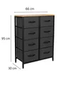 Commode à 8 tiroirs Organisateur de chambre à coucher Tiroirs en cuir Organisateur de chambre d'enfant