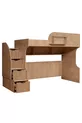 Lits superposés, lits superposés Aura avec lit, armoire à 3 portes + 2 matelas Comfort