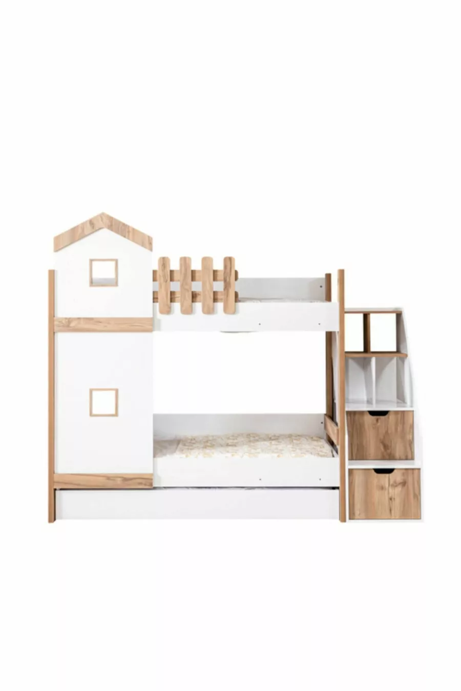 Etagenbett, Eiffel Etagenbett mit 2 Komfortmatratzen