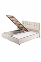 Berlin Double Bed Base and Headboard Set, Cream