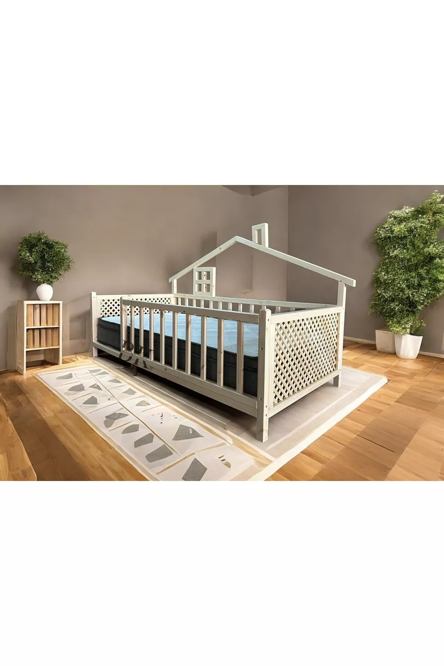 Lit Montessori Deluxe en bois naturel pour bébés et enfants