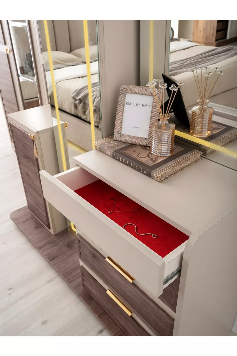 ENSEMBLE DE CHAMBRE À COUCHER AYASOFYA SUR BASE MDF